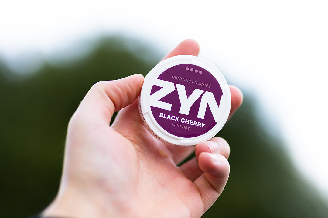 ZYN Mini Dry Black Cherry - In hand